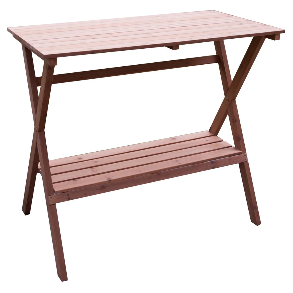 Brown Wooden Potting Bench R466116