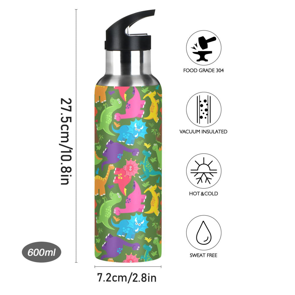 Stainless Steel Water Bottle with Straw Lid Vacuum Insulated 20 OZ Q8425