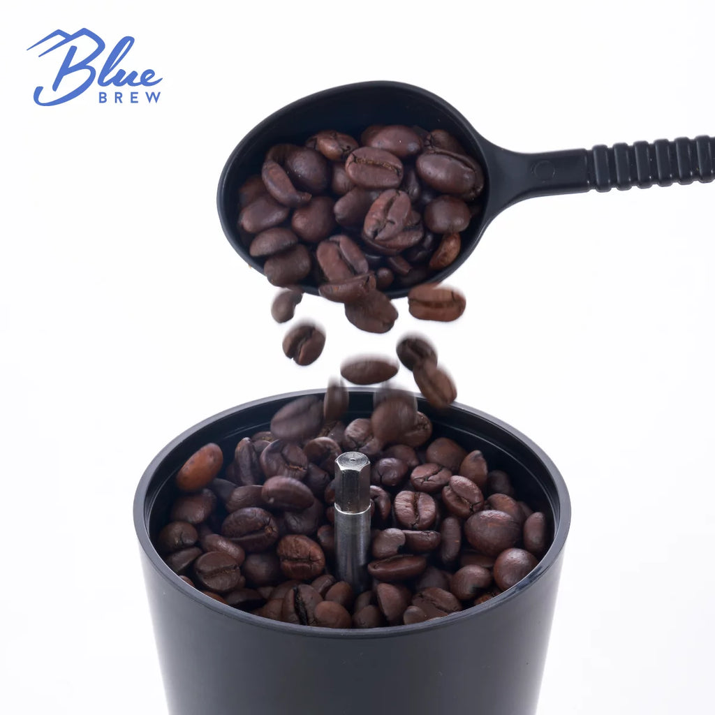 Manual Coffee Grinder with Conical Ceramic Burrs and 2 Airtight Glass Jars H8127