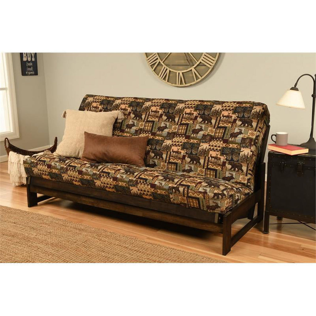 Fabric Full Size Futon Cover in Multi-Color Print Q6900