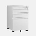 White 3-Drawer File Cabinet Storage Cabinet Q51872