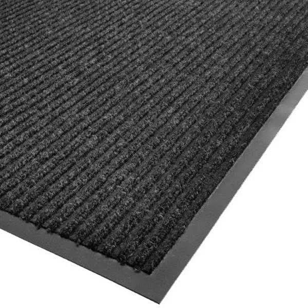 Charcoal Needle Rib Carpet Mat 4' x 6' U2065