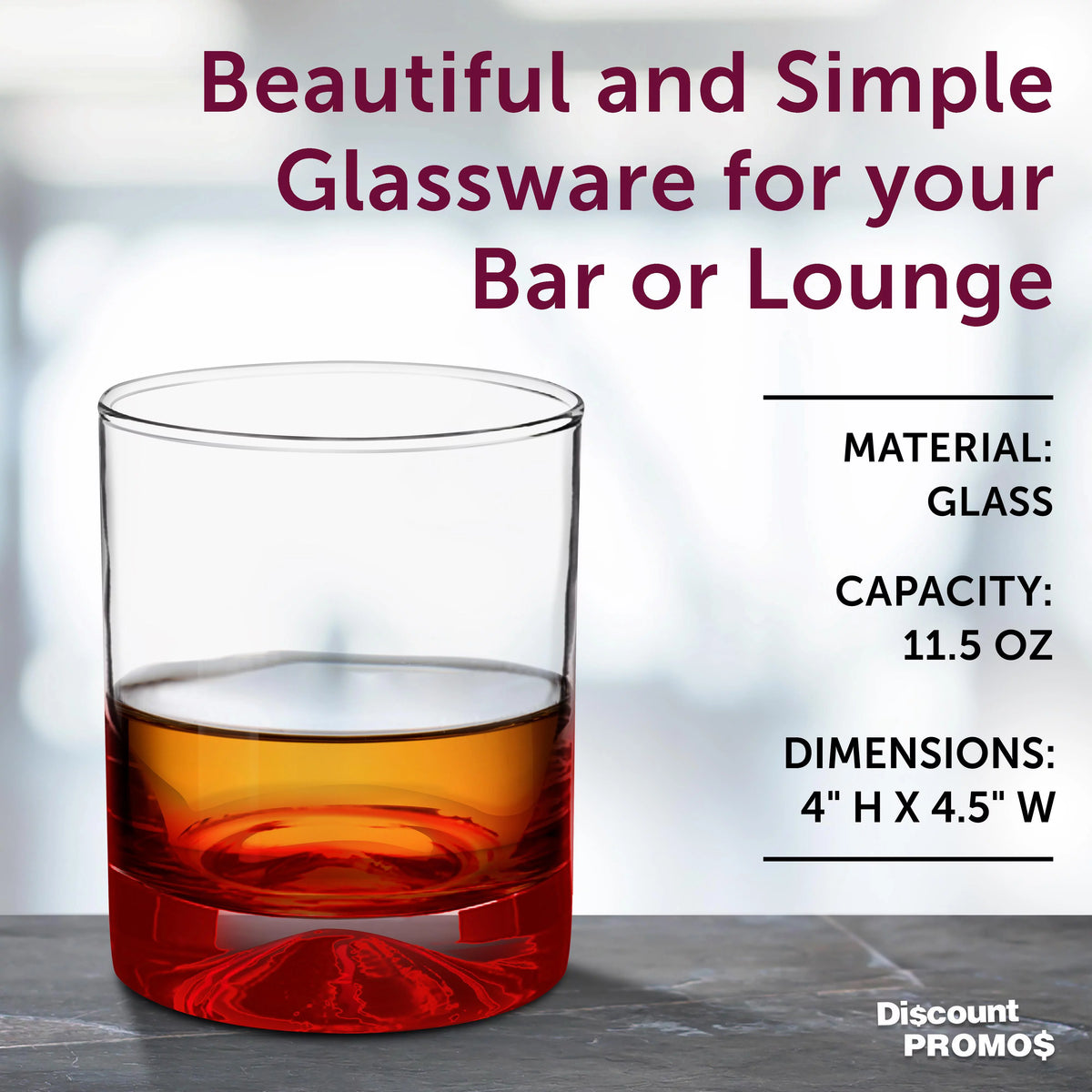 Whiskey Glass 1.75 oz Set of 12 G132598