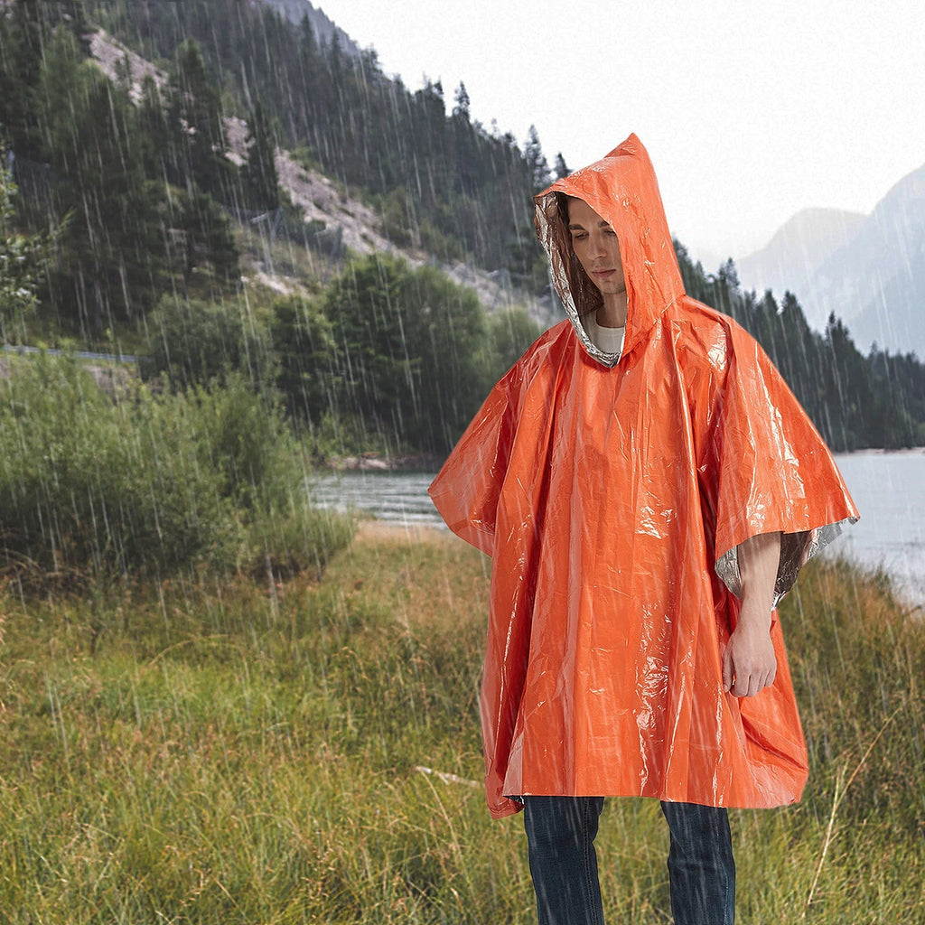 Outdoor Waterproof Thermal Raincoat Poncho X1941
