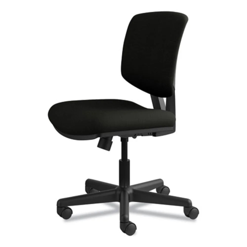 Black Leather Task Chair with Synchro-Tilt J147697