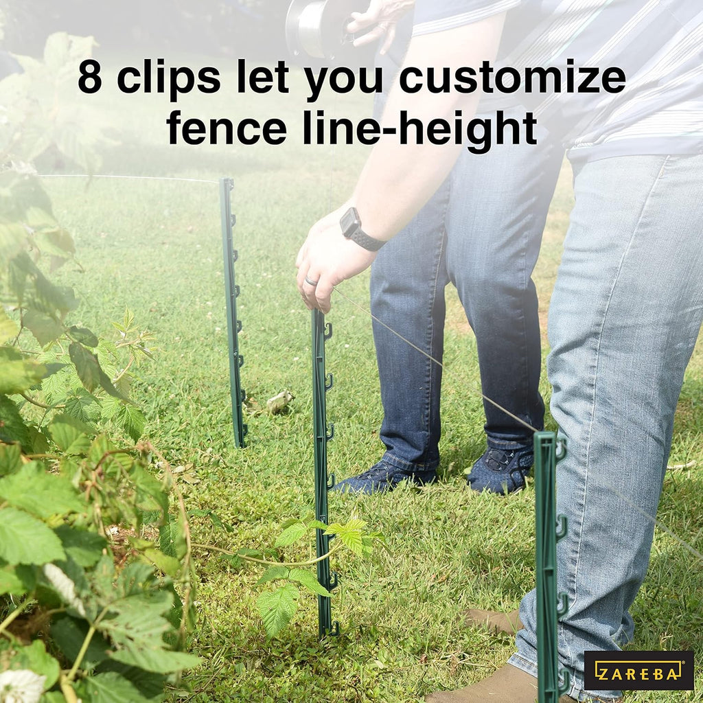 Green Garden Post for Fence (25 Pack), 30" Pack of 2 D32958