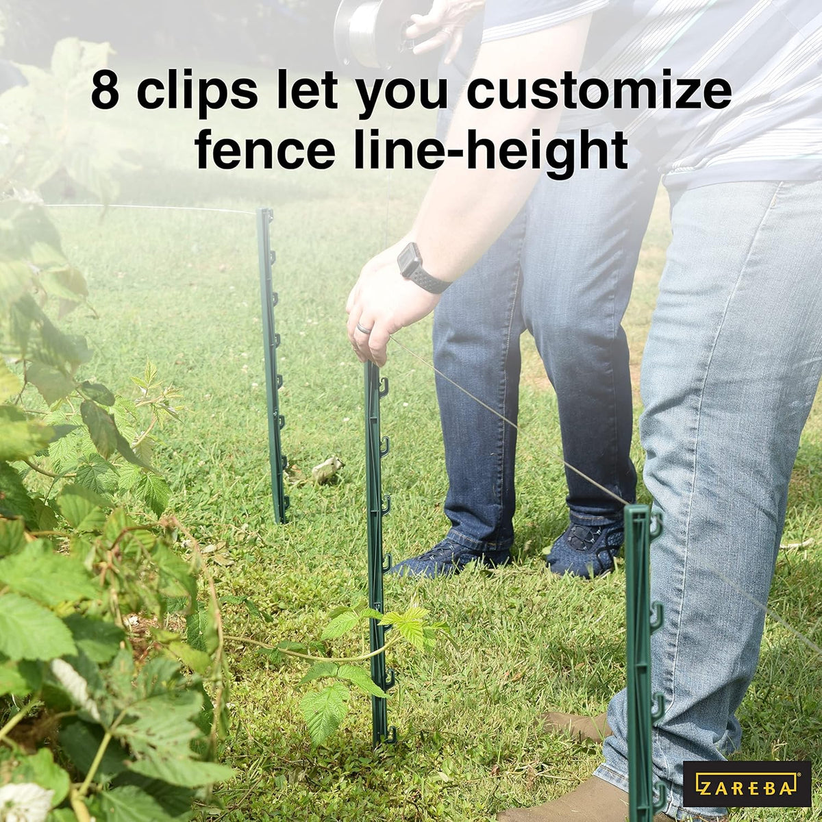 Green Garden Post for Fence (25 Pack), 30" Pack of 2 D32958