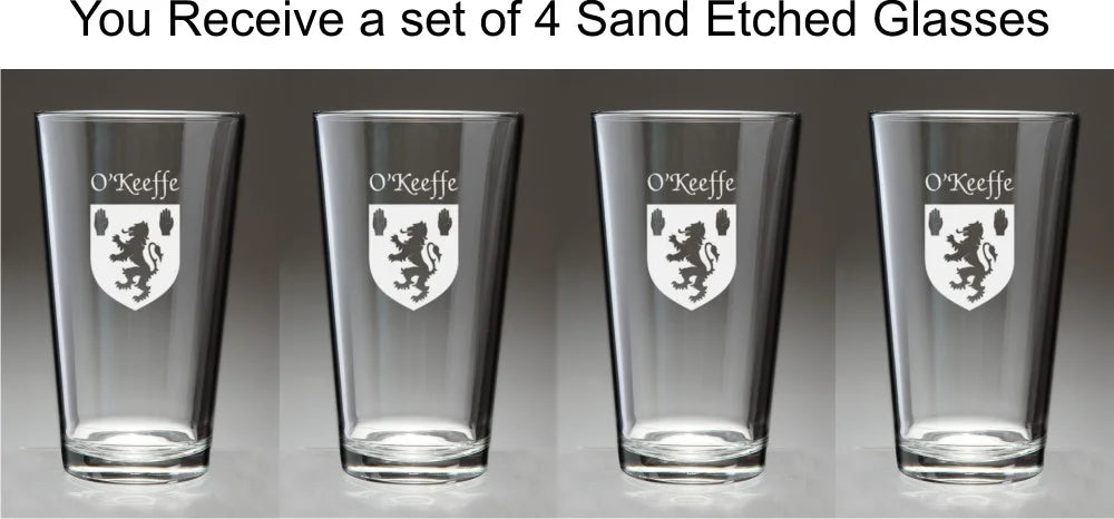 Pint Glasses Set of 4 D36874
