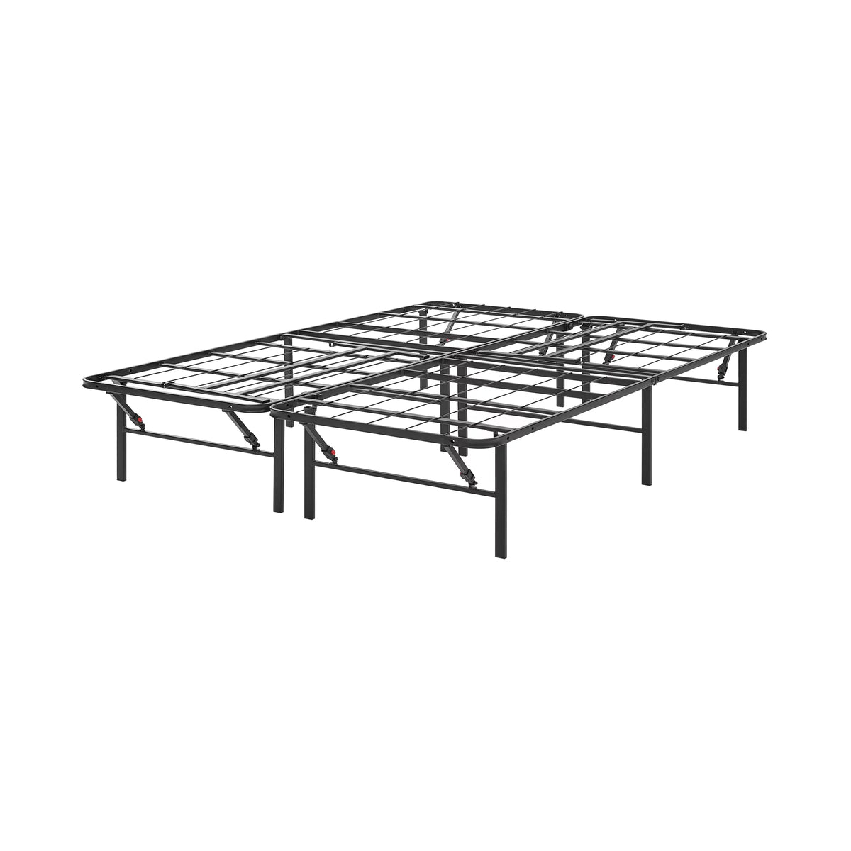 14 Convertible High Platform Metal Bed Frame, Twin/Full, Black Y8934