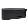 Black Wall Mounted Mailbox S80173