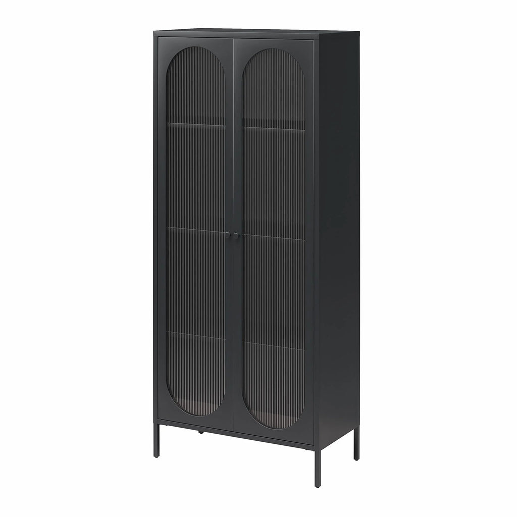2-Door Accent Cabinet with Fluted Glass L269699