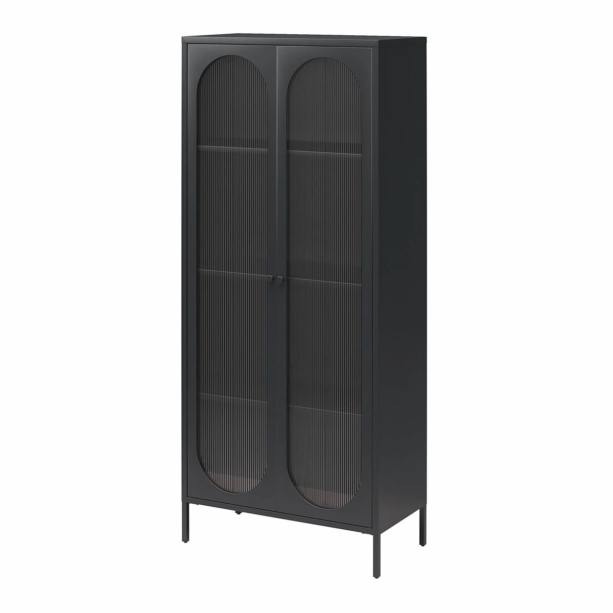 2-Door Accent Cabinet with Fluted Glass L269699
