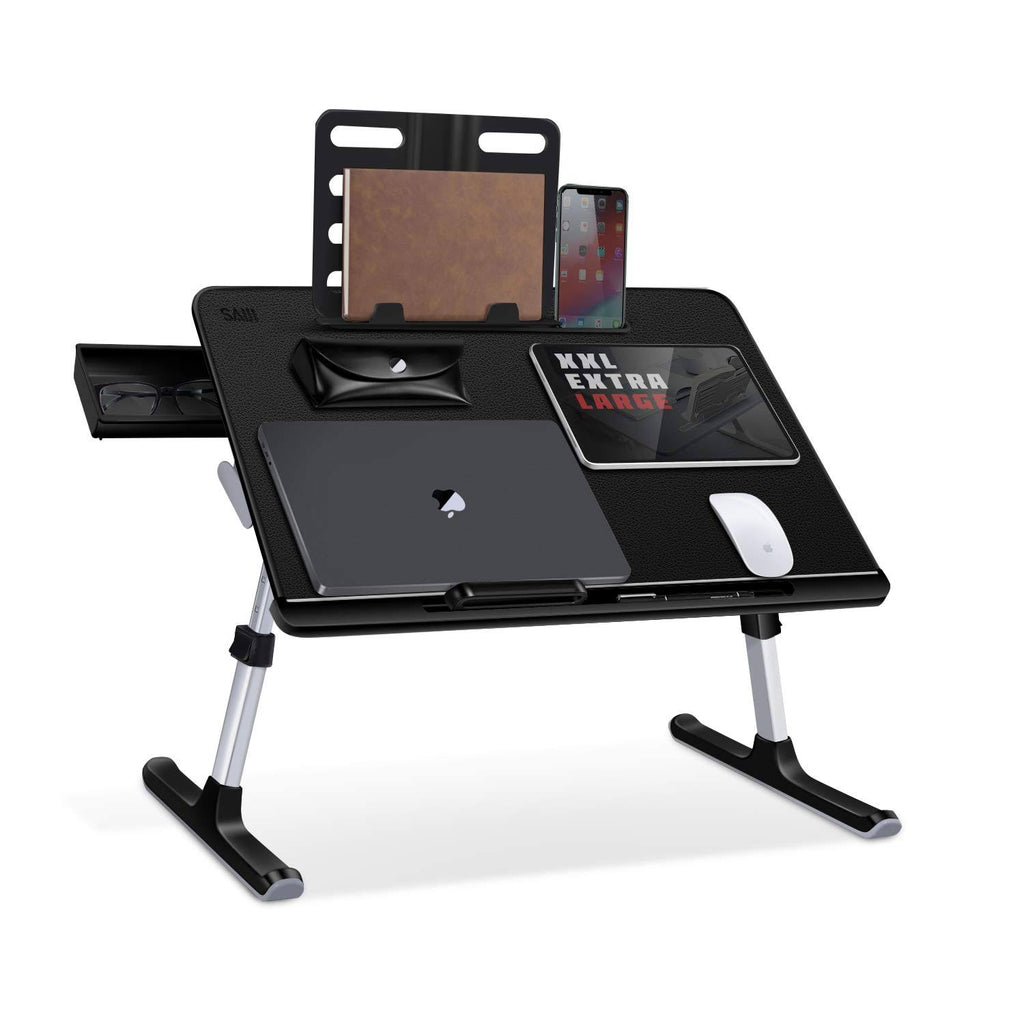 Adjustable Bed Desk Laptop Stand with Storage Drawer U39495