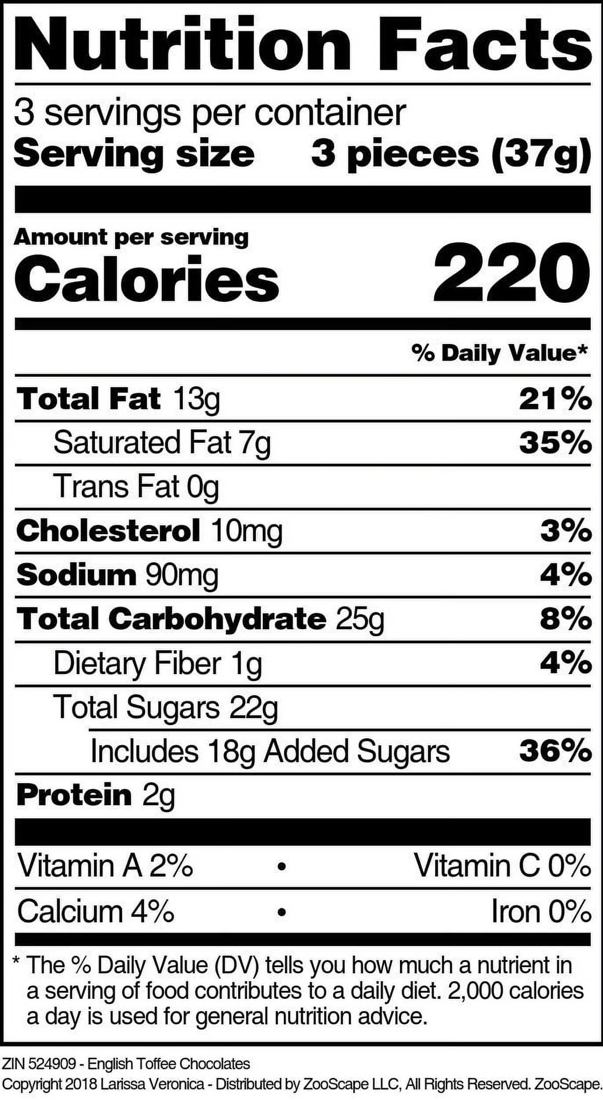 English Toffee Chocolates 4 oz 3-Pack T6831