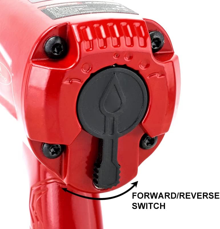 1/2-Inch Aluminum Air Impact Wrench Twin Hammer 1000FT-LB Pack of 2 V40061