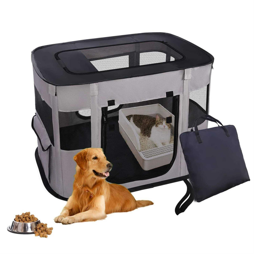 Portable Pet Playpen Collapsible Kennel W499327