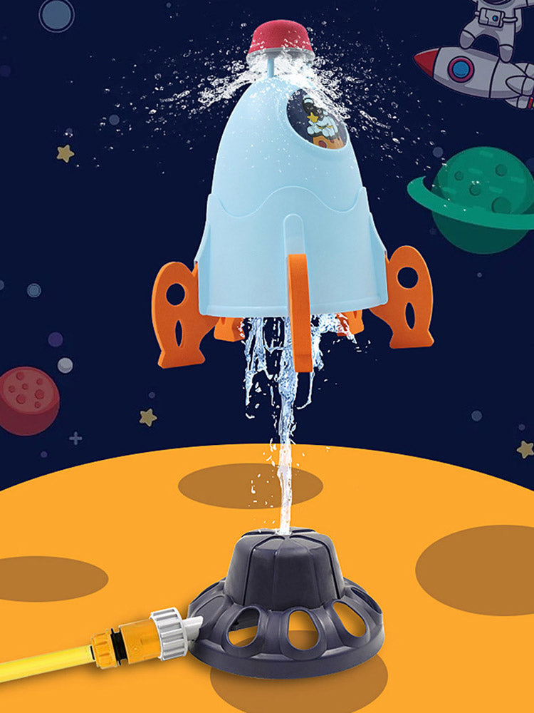 Blue Plastic Rocket Sprinkler Toy K2220
