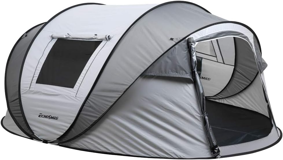2/4/6/8/10 Person Pop Up Dome Tent with Carry Bag L65547