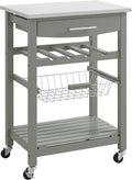 Gray Kitchen Cart Z58125