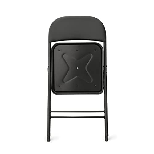 Black Vinyl-Padded Metal Folding Chairs 4-Pack Q19869