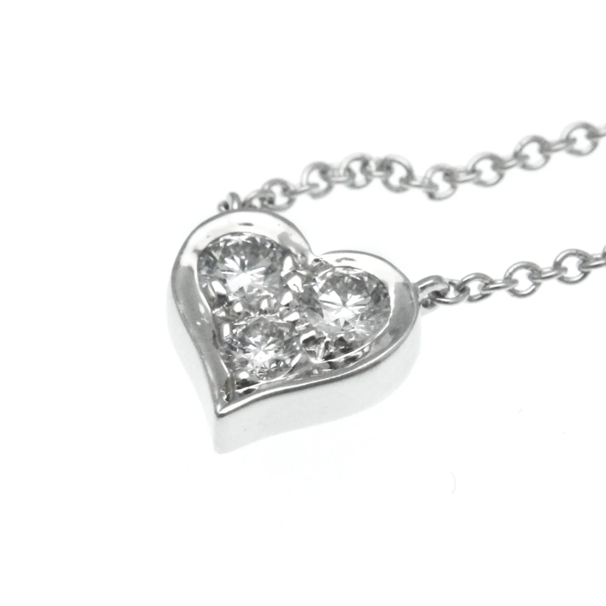 Platinum Diamond Heart Necklace R621917