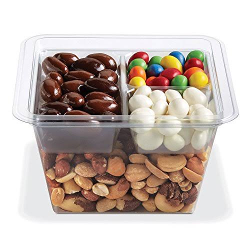 32 oz Clear Plastic Container with 3-Compartment Insert Tray and Lid V137618