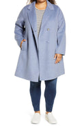 Notch Collar Coat - Blue - 3X S311585