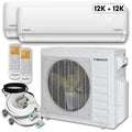 24,000 BTU 2 Zone Ductless Air Conditioner and Heat Pump W498343