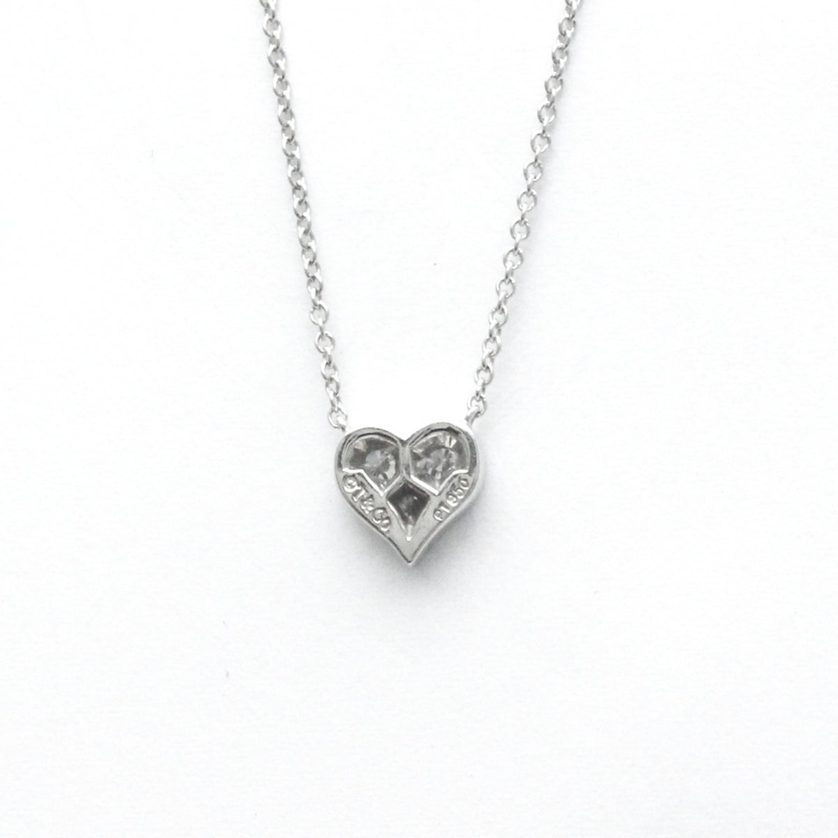 Platinum Diamond Heart Necklace R621917