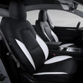 White Nappa Leather Car Seat Cover M9217