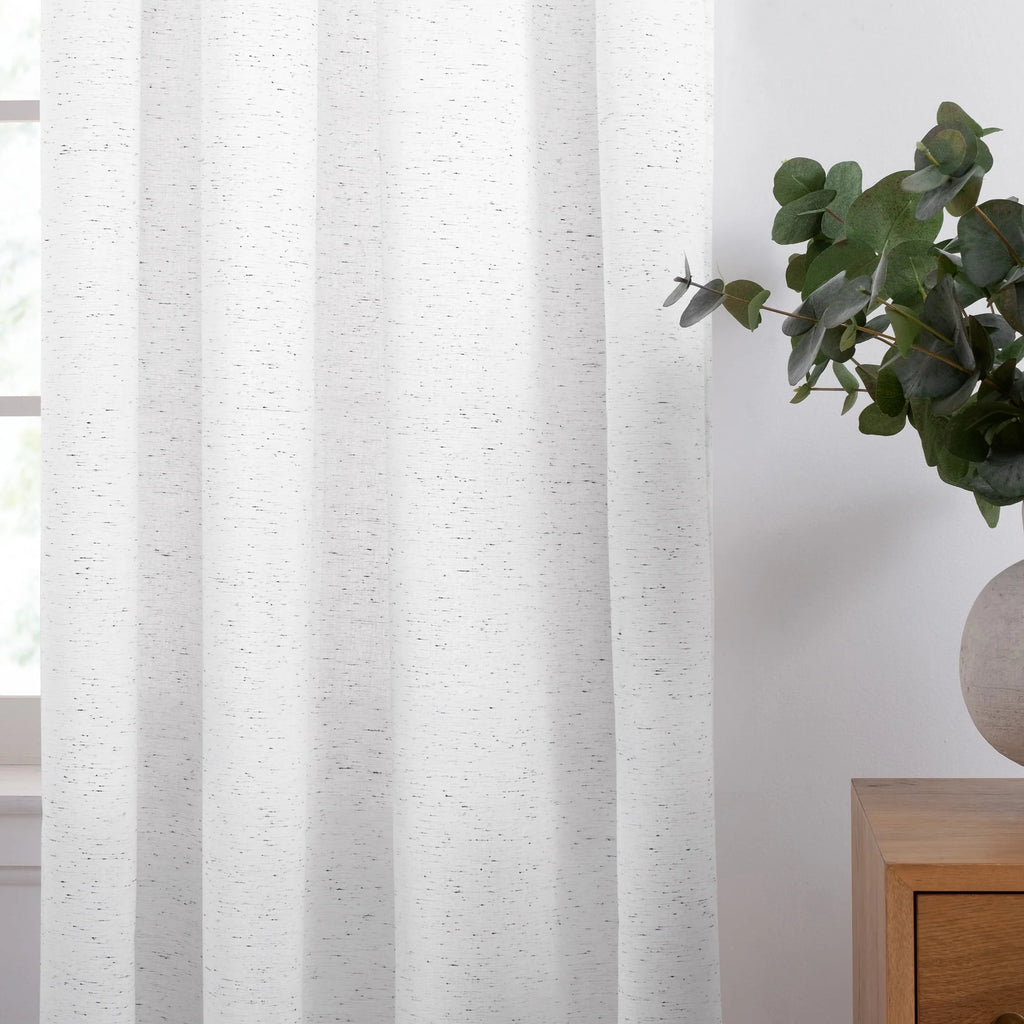 Organic Cotton Window Curtain Pair White 84 K2489