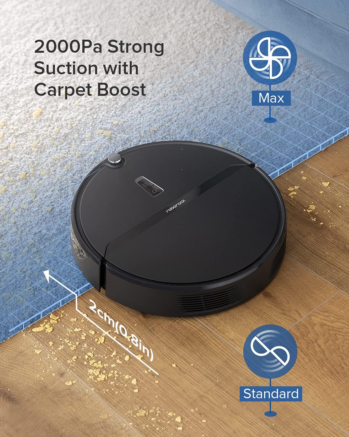 Robot Vacuum and Mop Combo with 2000 Pa Suction H659