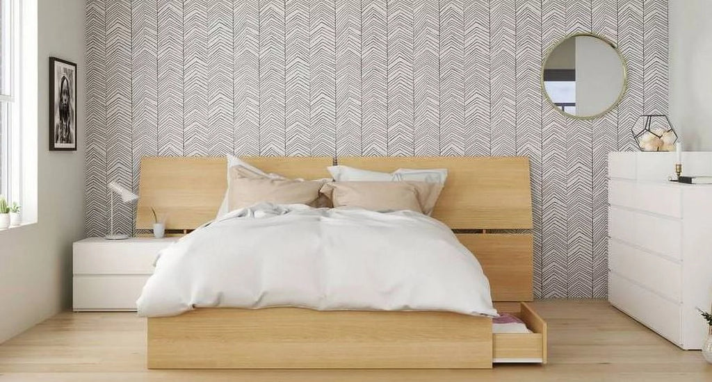 Queen Size Panoramic Headboard Z422