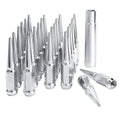 24 Silver M14X1.5 Cone Seat Closed End Wheel Lug Nuts Z33127
