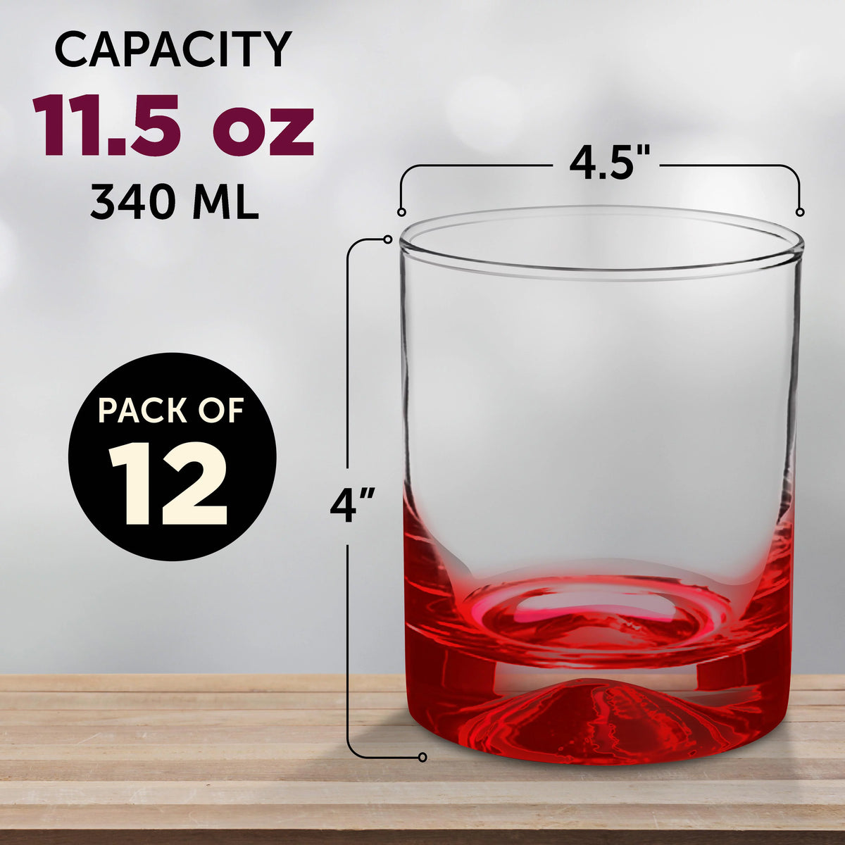 Whiskey Glass 1.75 oz Set of 12 G132598