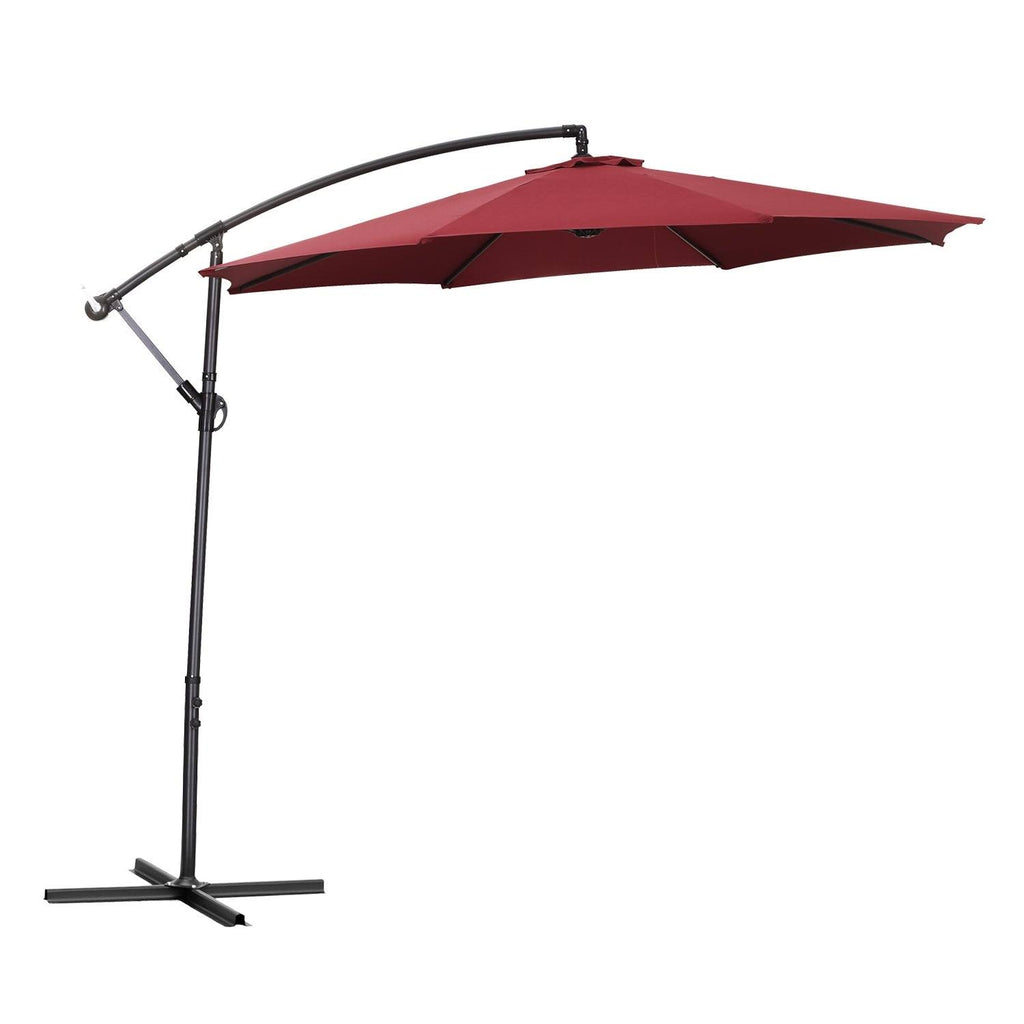 10ft Cantilever Patio Umbrella with Cross Base - Blue T307