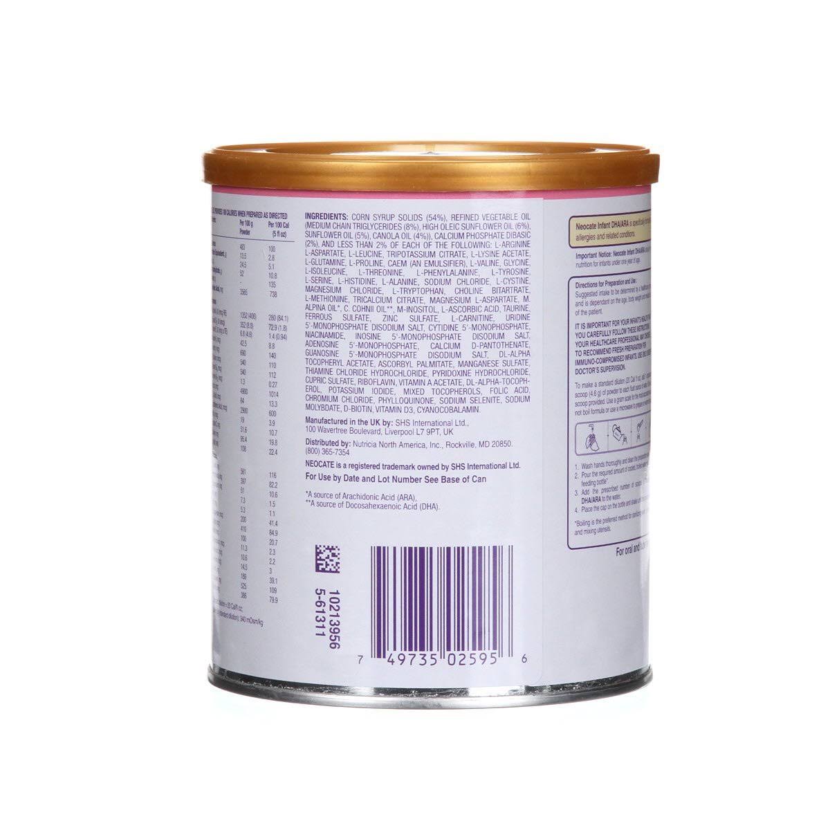 14.1 oz / 400 G Case of 4 Cans Infant Formula S159