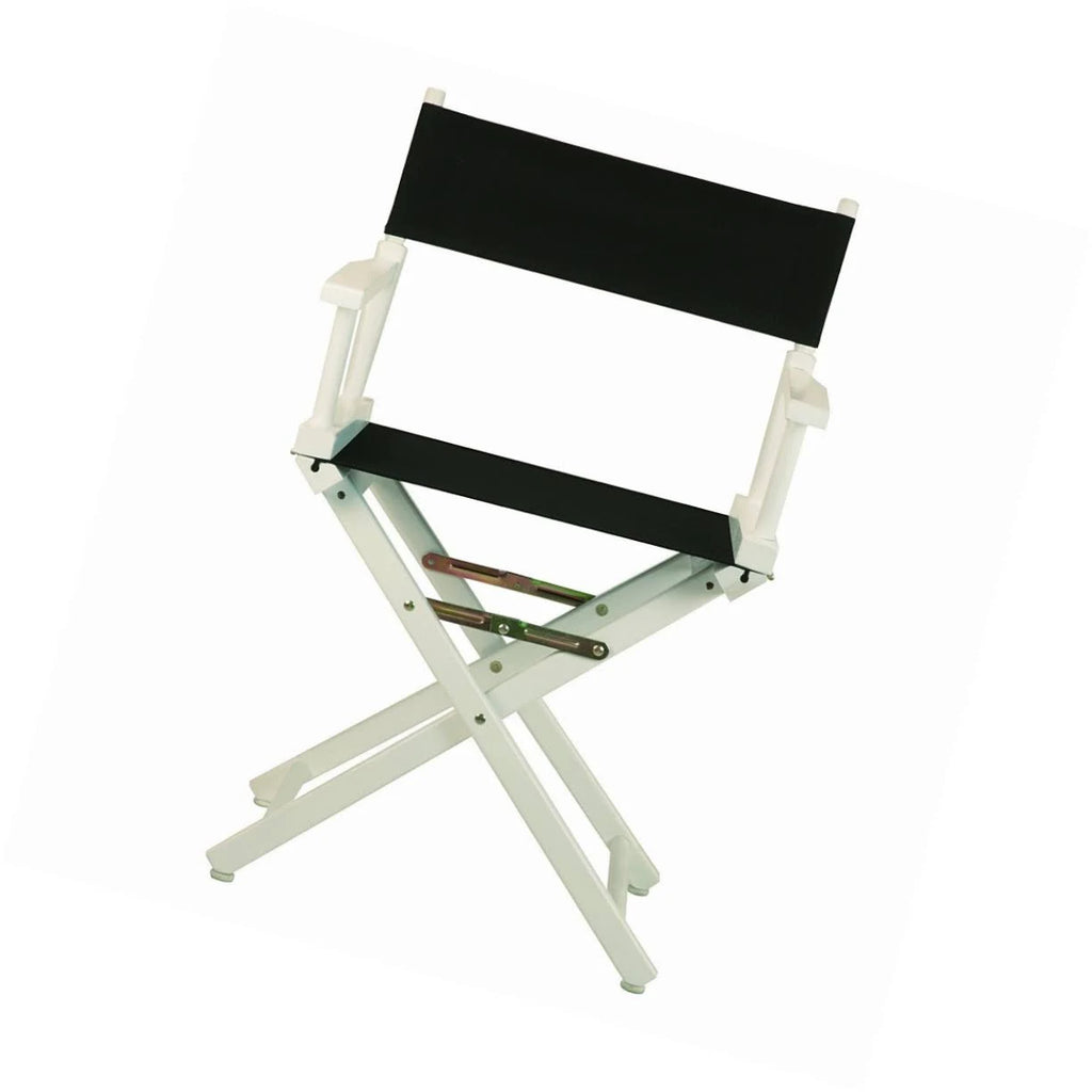 White Frame Black Canvas Director's Chair Q8094