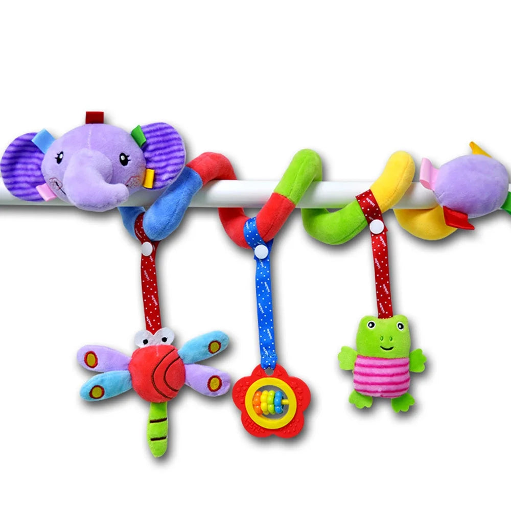 Baby Spiral Plush Toy for Car Seat Crib Stroller X7124