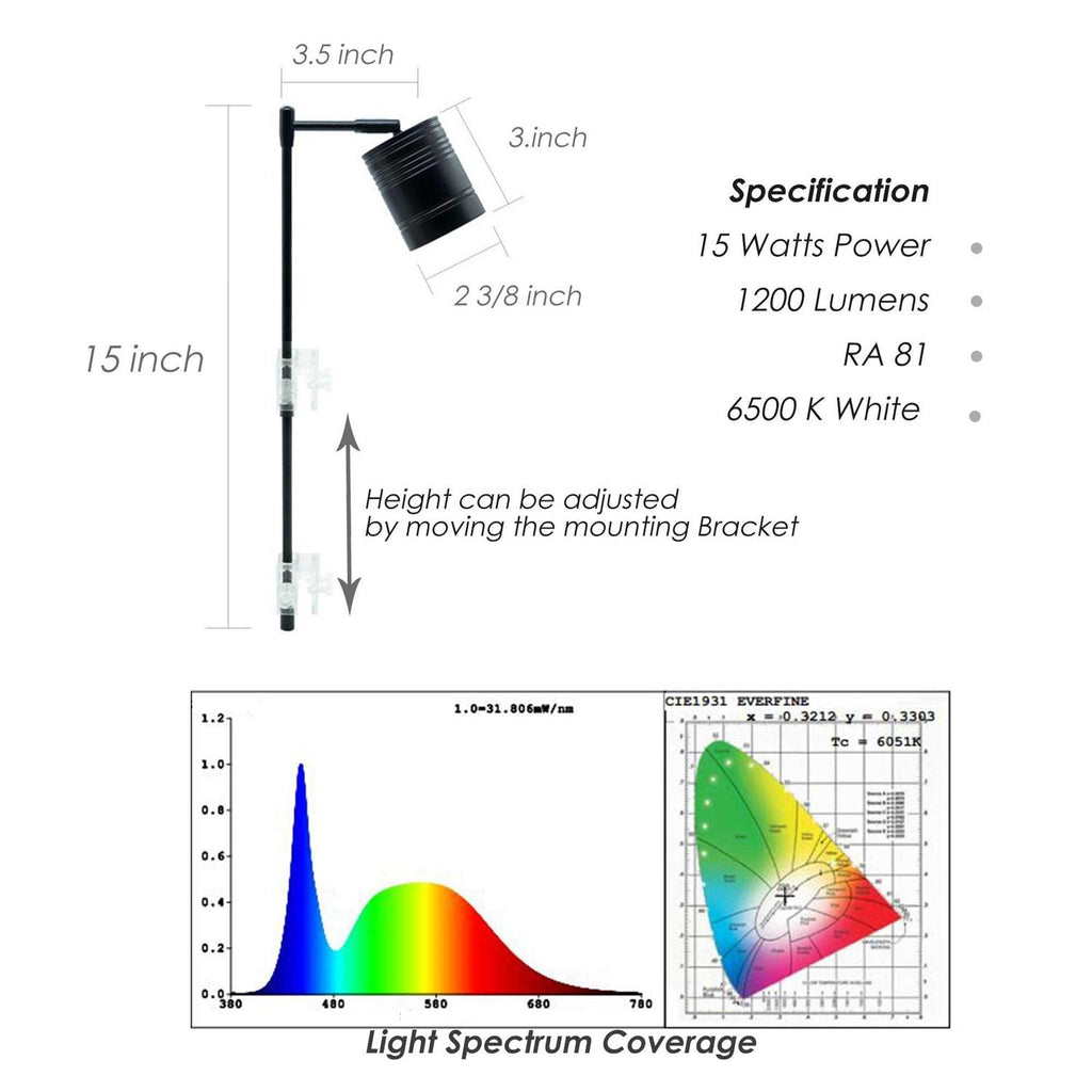 15W COB LED Aquarium Spotlight F78995