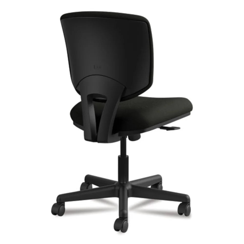 Black Leather Task Chair with Synchro-Tilt J147697