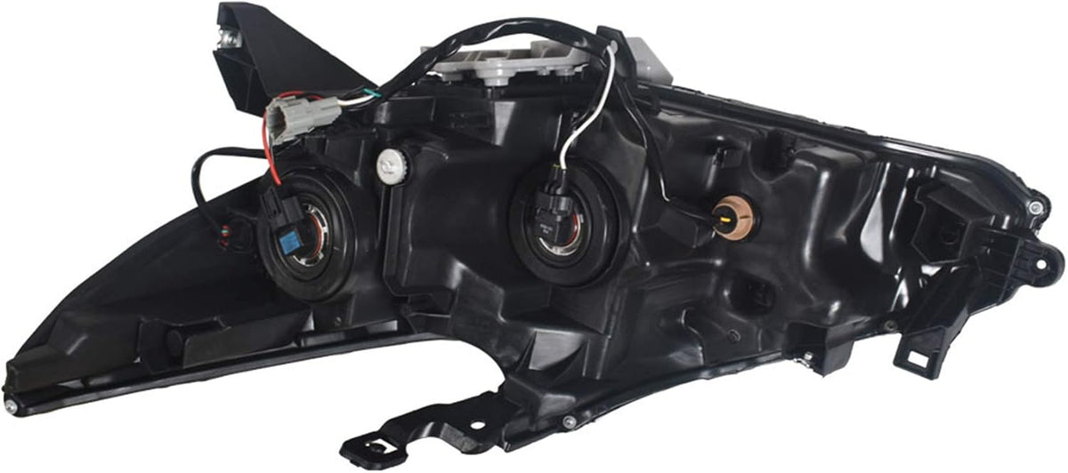 Replacement Halogen Headlight Assembly for 2016 2017 2018 Nissan Altima Black Bezel Chrome Style Right Passenger Side V8006