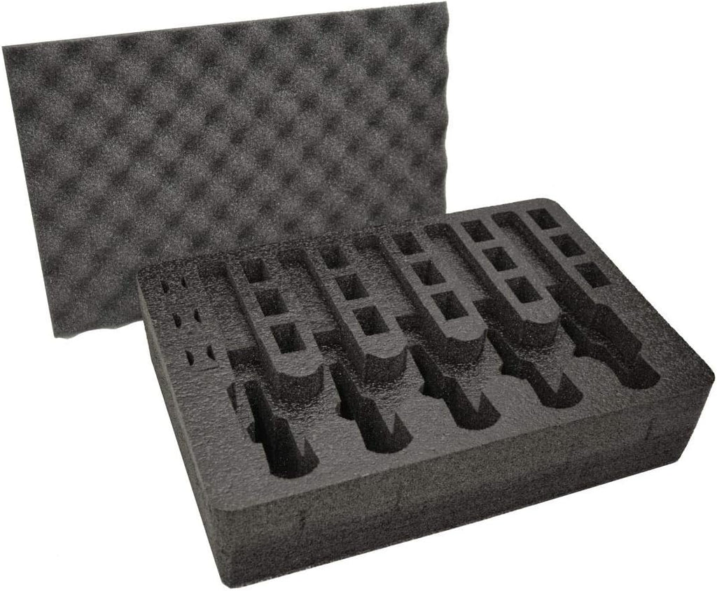 Pre-Cut Military Grade Polyethylene Foam Insert for Case - 2 Piece Set Q875127