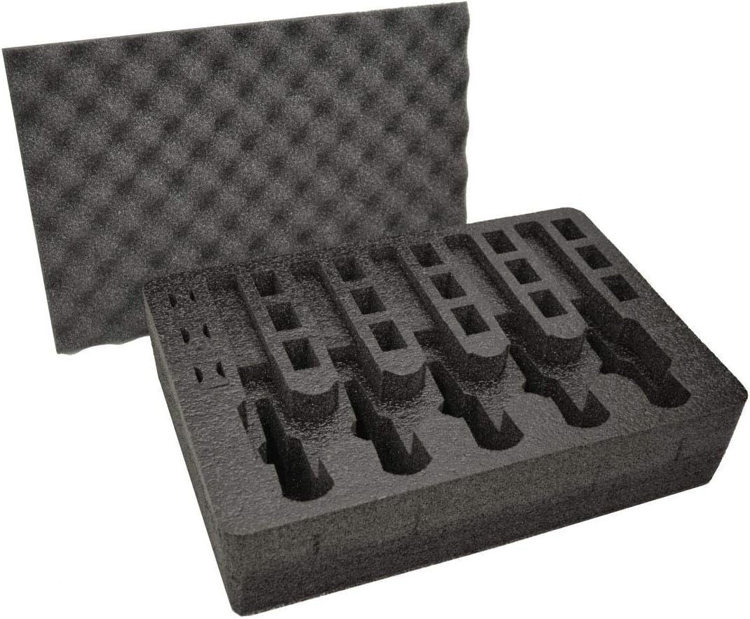 Pre-Cut Military Grade Polyethylene Foam Insert for Case - 2 Piece Set Q875127