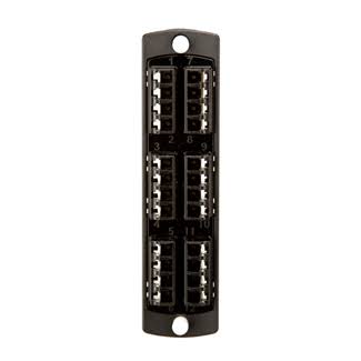 24 Fiber Black Adapter Plate I6454