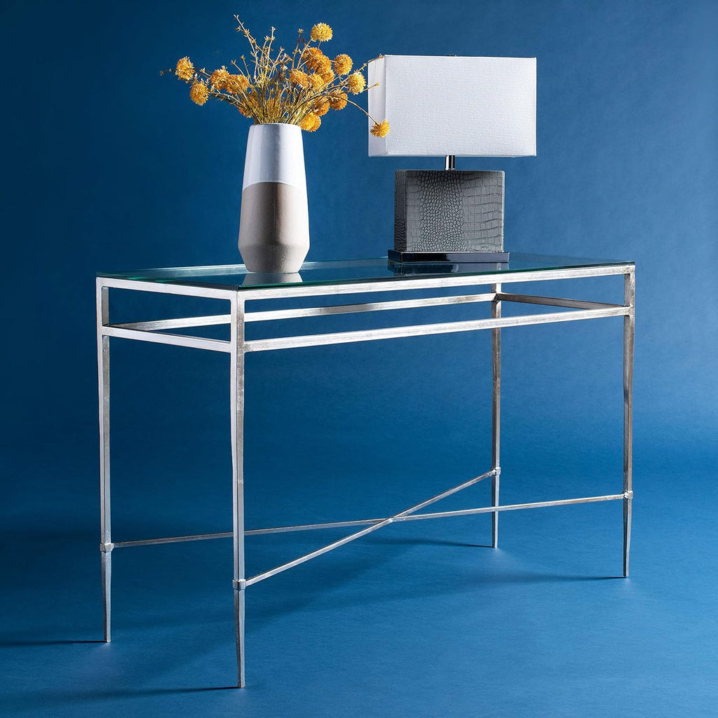 Antique Gold Glass Console Table G3838
