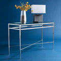 Antique Gold Glass Console Table G3838