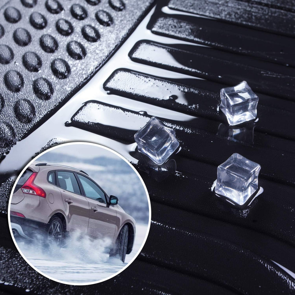 Black Heavy Duty All Weather Front and Rear Car Floor Mats A1595