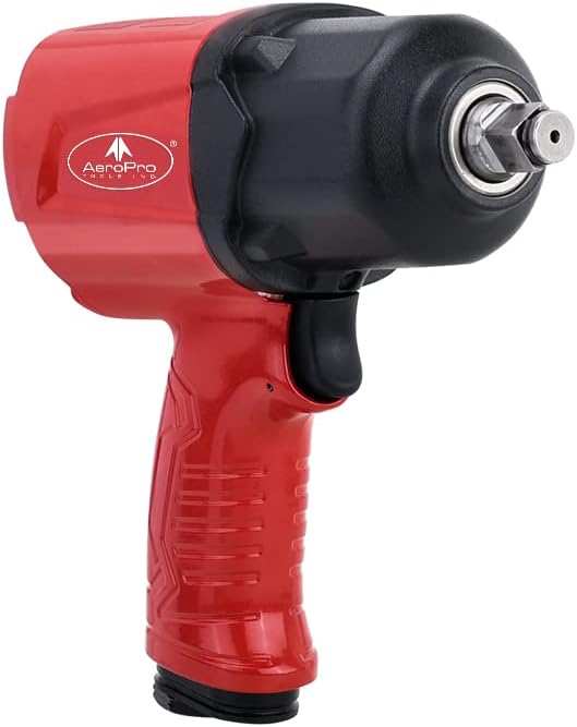 1/2-Inch Aluminum Air Impact Wrench Twin Hammer 1000FT-LB Pack of 2 V40061