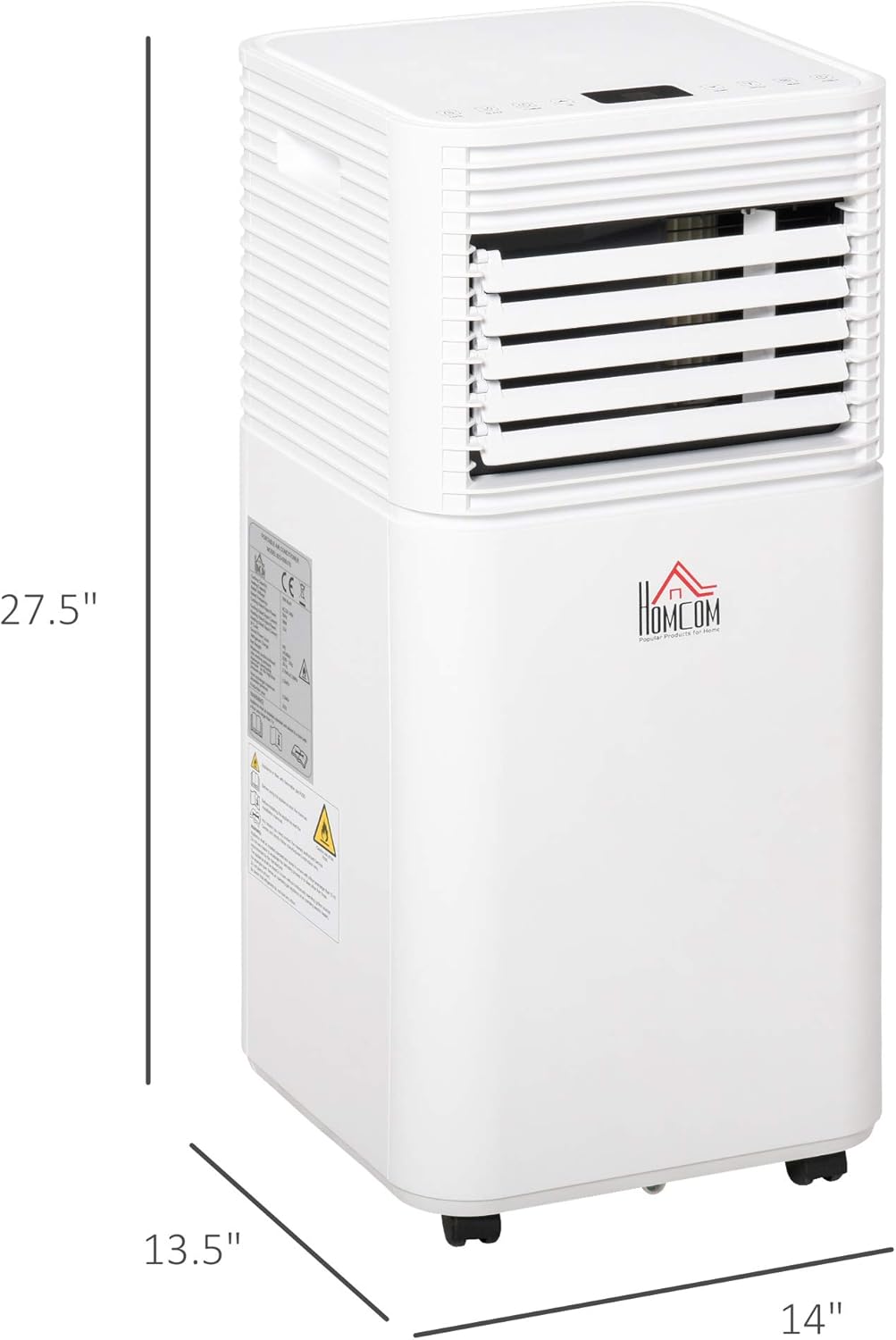 White Mobile Portable Air Conditioner with Remote Control U244
